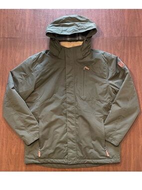 Free Country Wind Water Resistant Detachable Hood Mid Weight Jacket Coat L 42-44